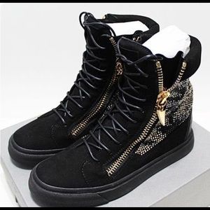 GIUSEPPE ZANNOTI Men’s Swarovski Crystal Suede